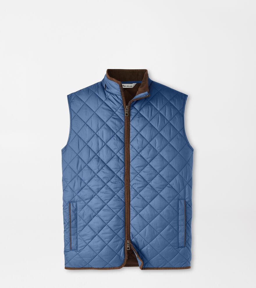 PETER MILLAR OUTERWEAR - VEST STAR DUST / M Essex Quilted Travel Vest