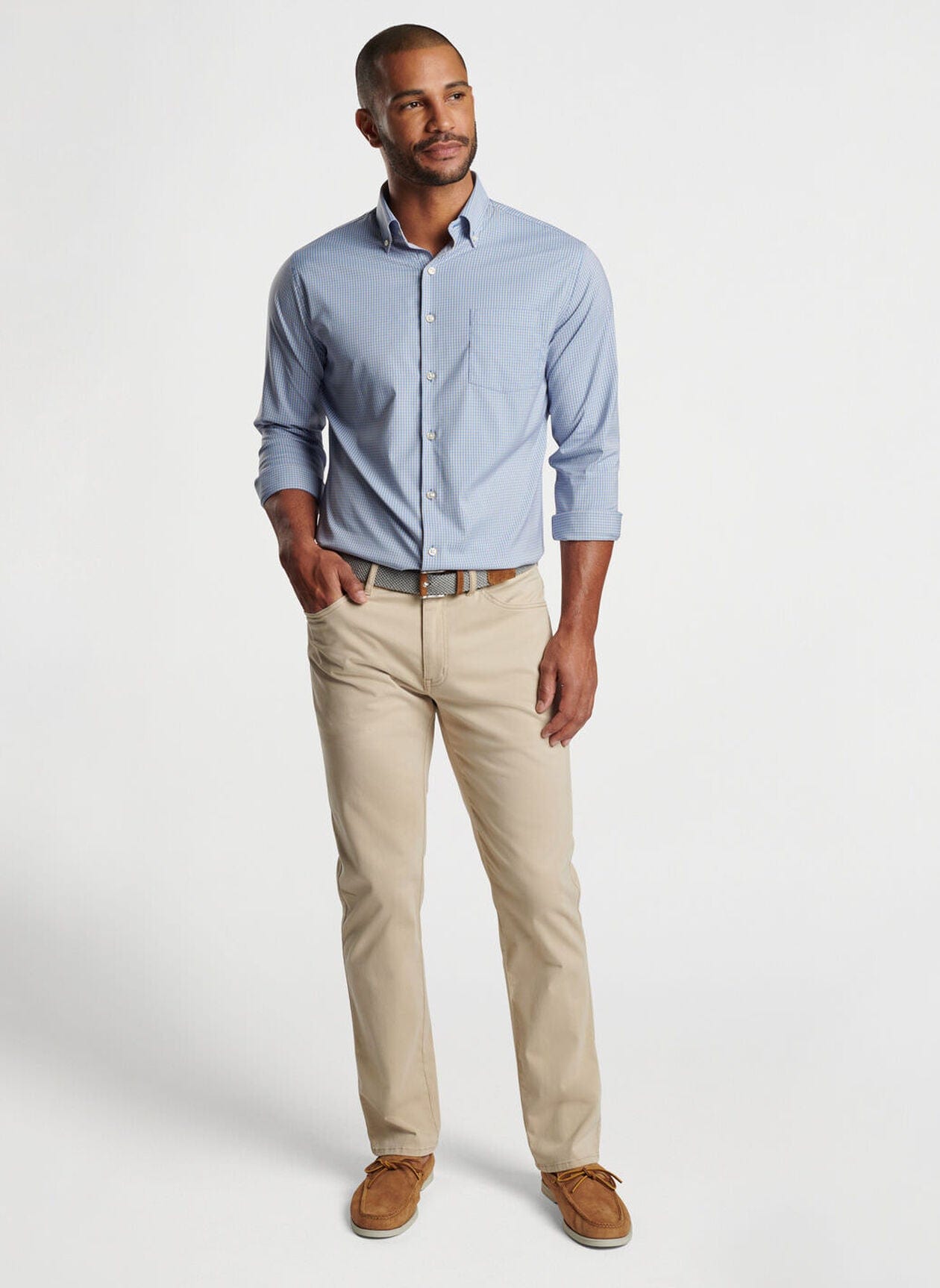 PETER MILLAR PANTS - FIVE POCKET SIGNATURE SATEEN FIVE POCKET