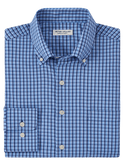 PETER MILLAR SHIRTS - DRESS SPORT NAVY / M ASHBURY PERFORMANCE TWILL SPORT SHIRT