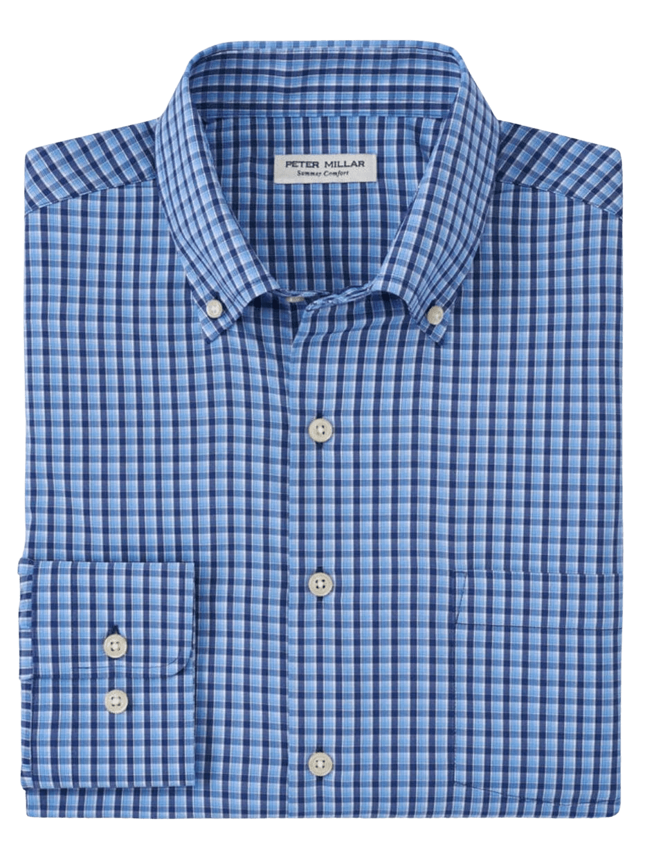 PETER MILLAR SHIRTS - DRESS SPORT NAVY / M ASHBURY PERFORMANCE TWILL SPORT SHIRT