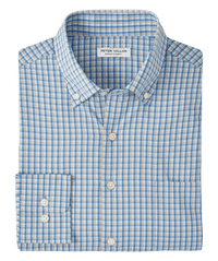 PETER MILLAR SHIRTS - DRESS TWILIGHT BLUE / M ASHBURY PERFORMANCE TWILL SPORT SHIRT