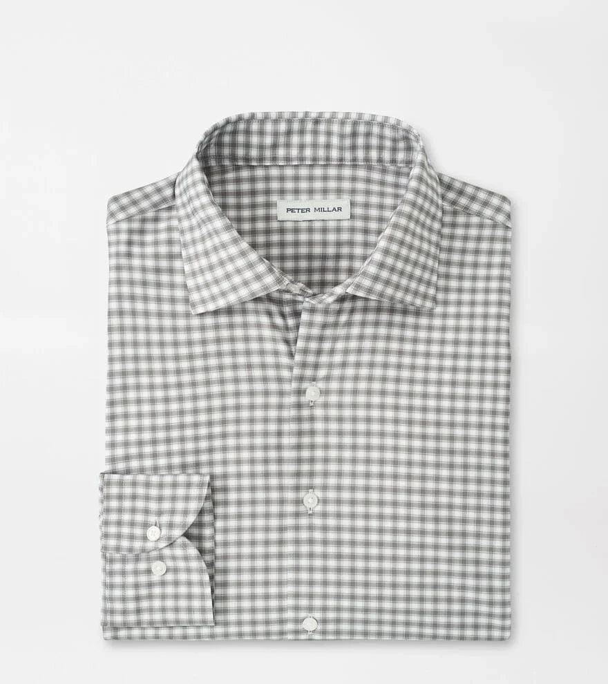 PETER MILLAR SHIRTS - LS SPORT BASIL / M FAIRBANKS PERFORMANCE TWILL SPORT SHIRT