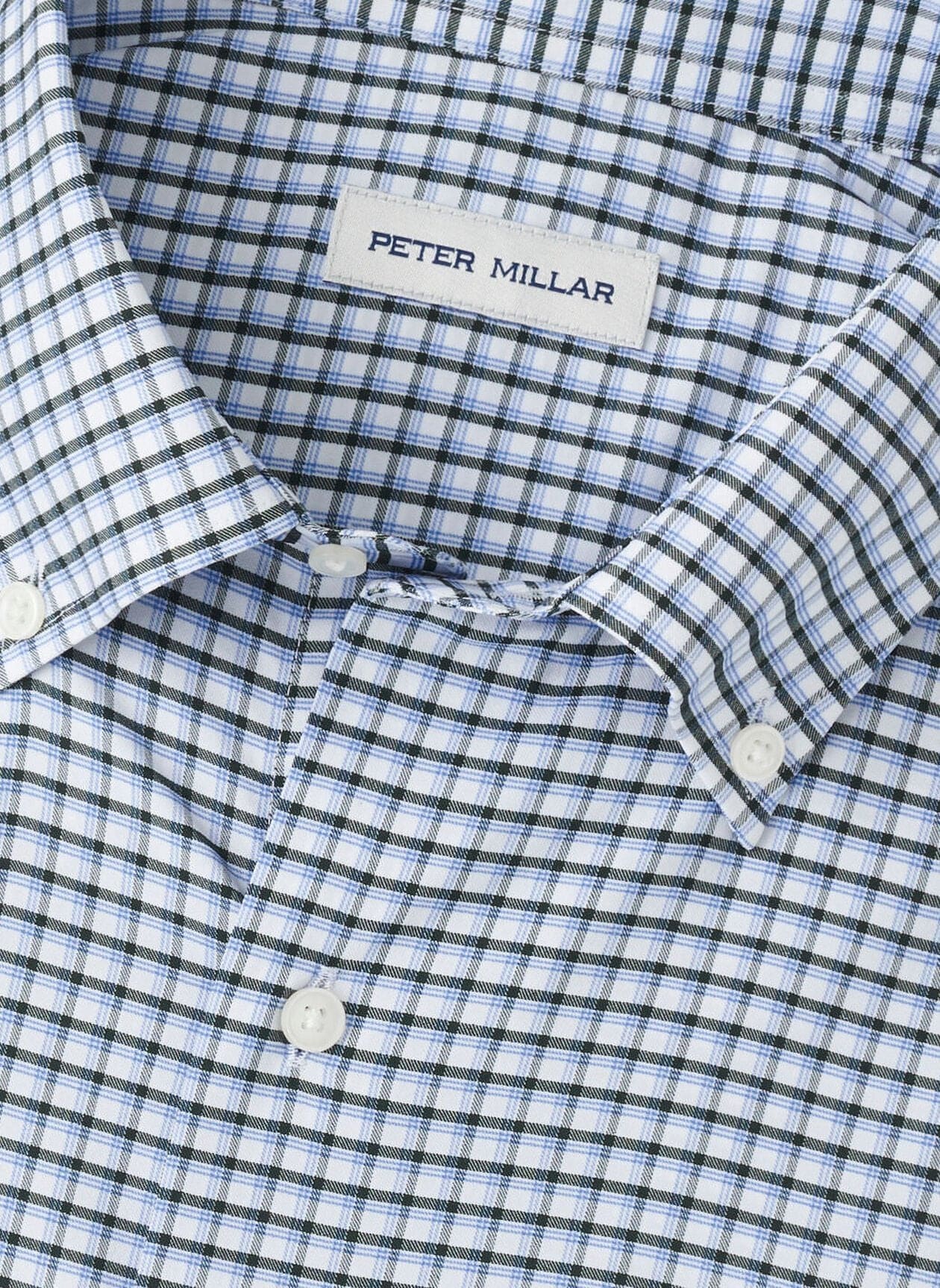 PETER MILLAR SHIRTS - LS SPORT CASHIERS PERFORMANCE TWILL