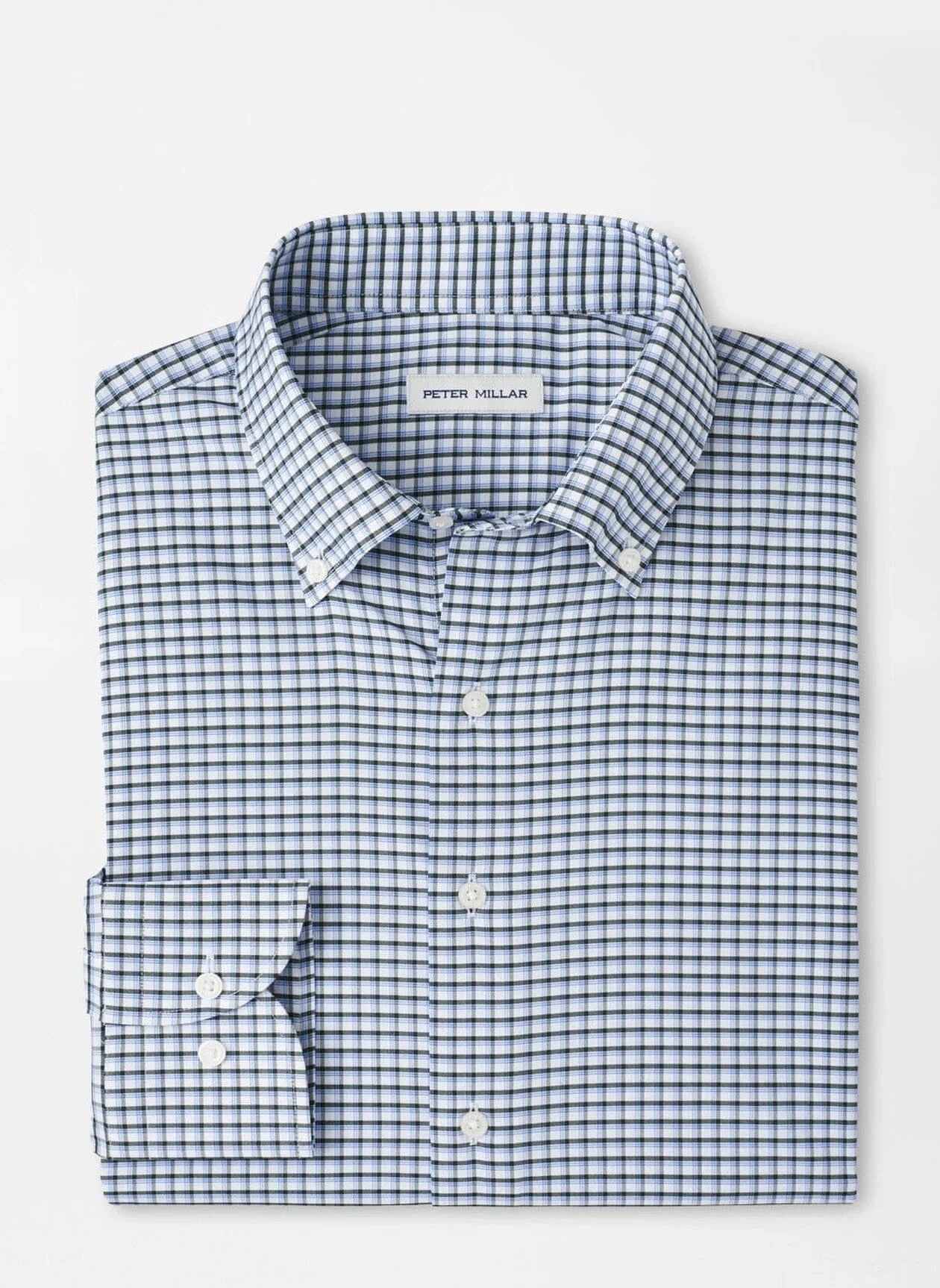PETER MILLAR SHIRTS - LS SPORT CASHIERS PERFORMANCE TWILL