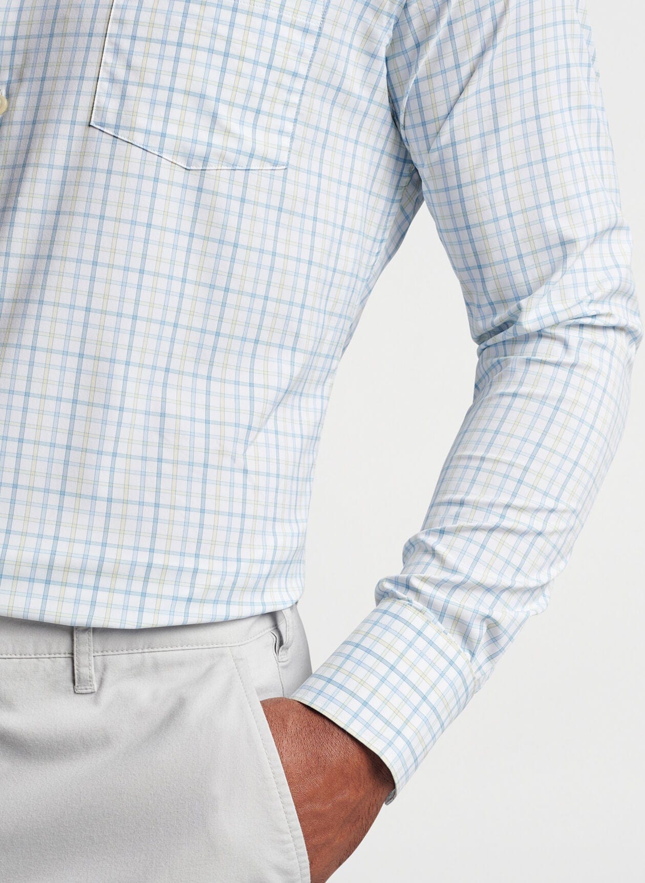 PETER MILLAR SHIRTS - LS SPORT EASPORT PERFORMANCE TWILL SPORT SHIRT