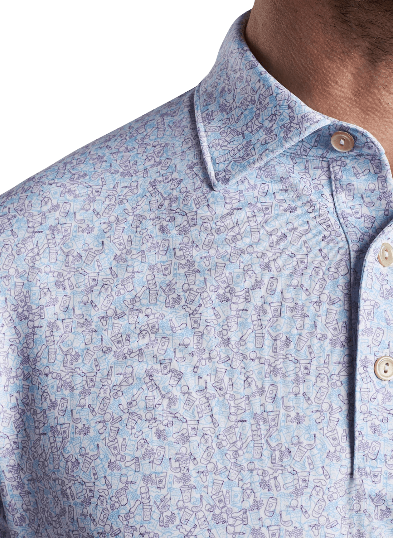 PETER MILLAR SHIRTS - POLO DAZED AND TRANSFUSED POLO