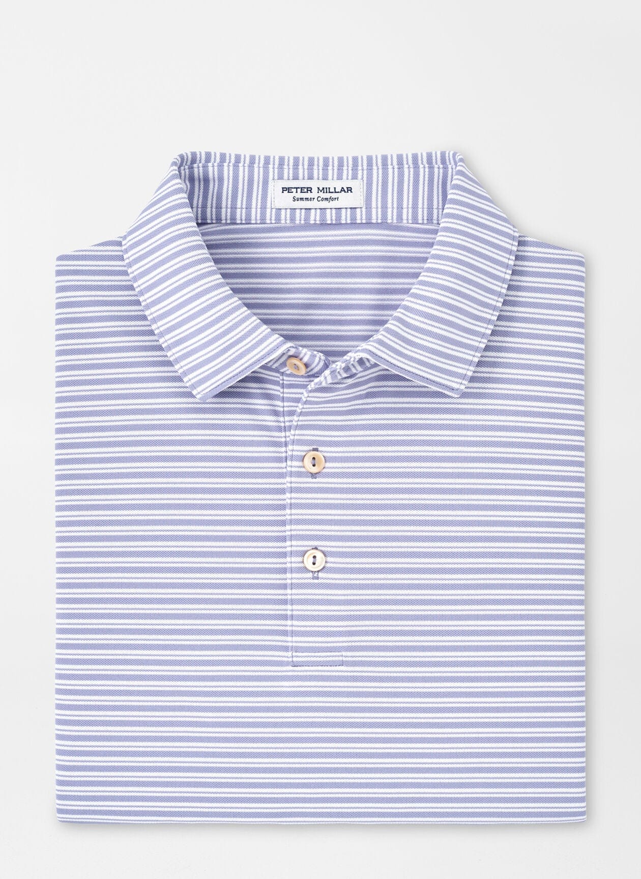 PETER MILLAR SHIRTS - POLO LAVENDER FOG / M DELLROY PERFORMANCE MESH POLO