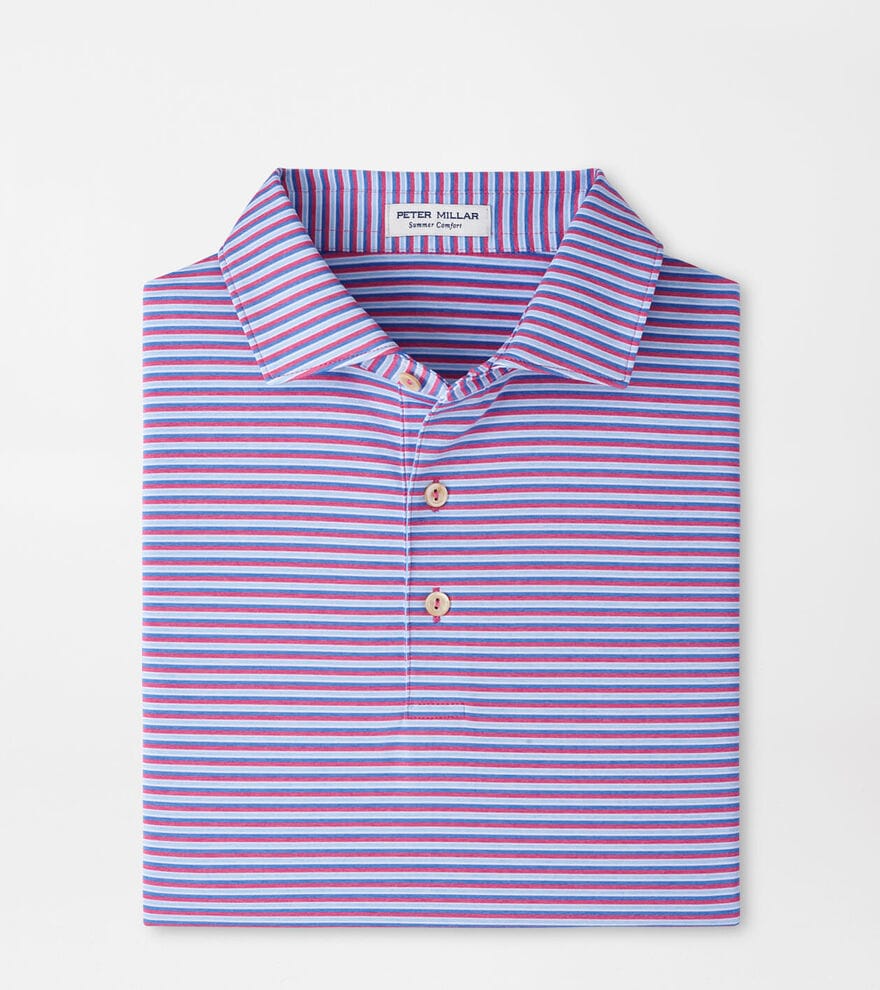 PETER MILLAR SHIRTS - POLO ROSEWOOD / M LENWAY PERFORMANCE JERSEY POLO