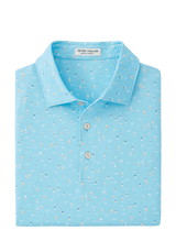 PETER MILLAR SHIRTS - POLO SEAPORT BLUE / S SAILING AWAY PERFORMANCE POLO