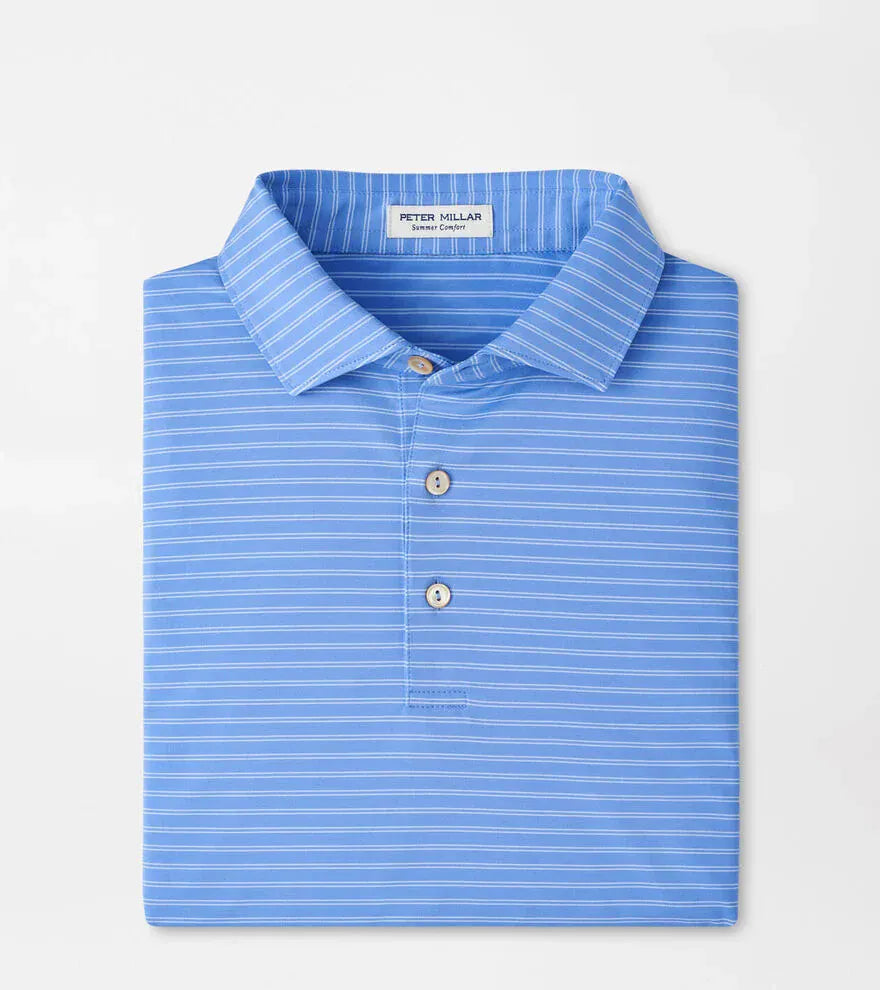 PETER MILLAR SHIRTS - POLO SEASIDE BLUE / M EDEN PERFORMANCE JERSEY POLO