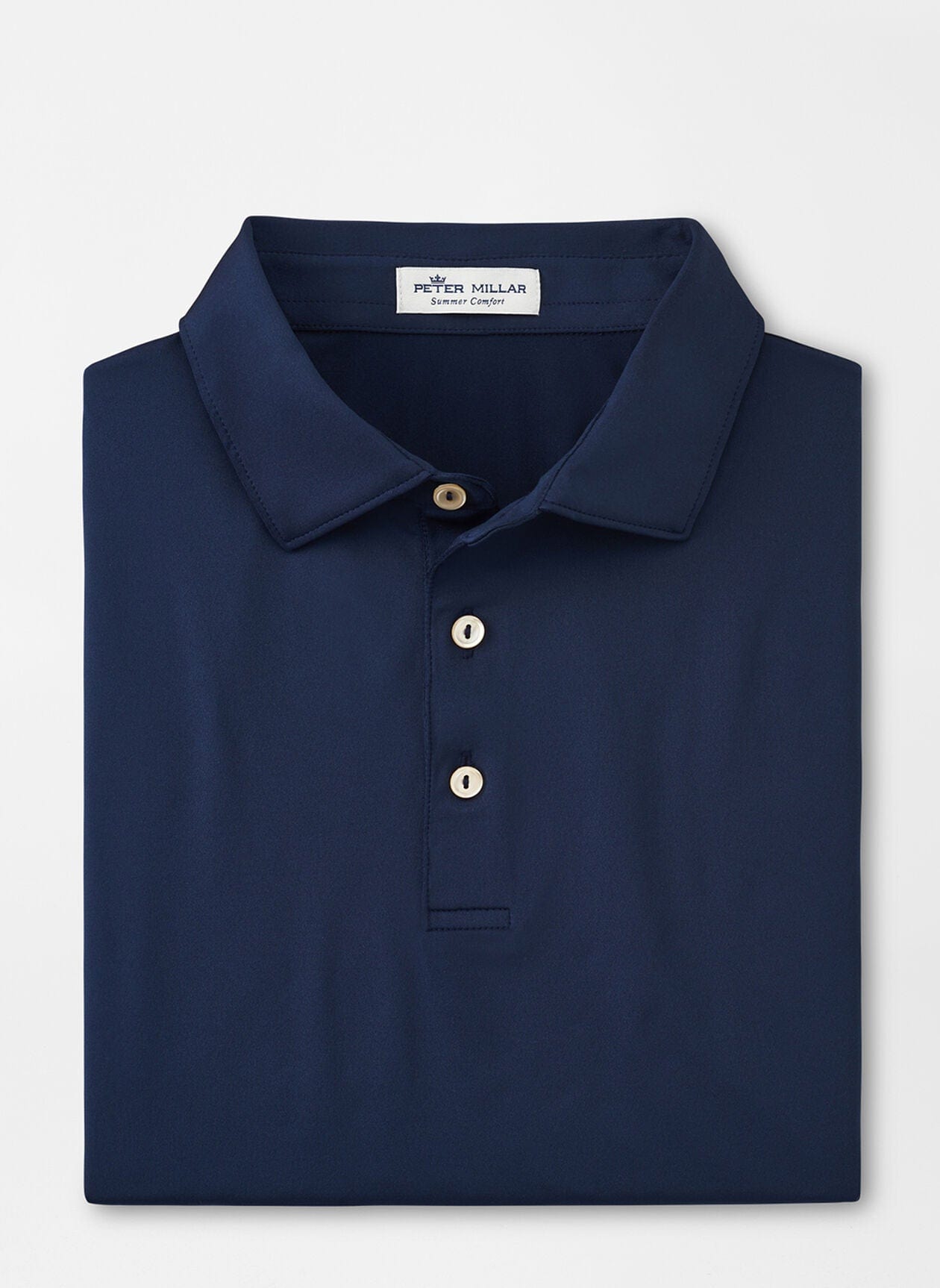 Shops NWT Peter Millar Tailored Fit Performance Stretch Solid Blue Golf Polo XXL $94