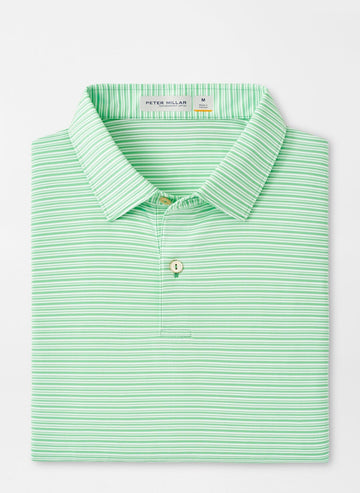 PETER MILLAR SHIRTS - POLO SUMMER MEADOW / M FEATHERWEIGHT PAYNE STRIPE POLO