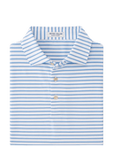 PETER MILLAR SHIRTS - POLO WHITE/COTTAGE BLUE / M DUNNES PERFORMANCE JERSEY POLO