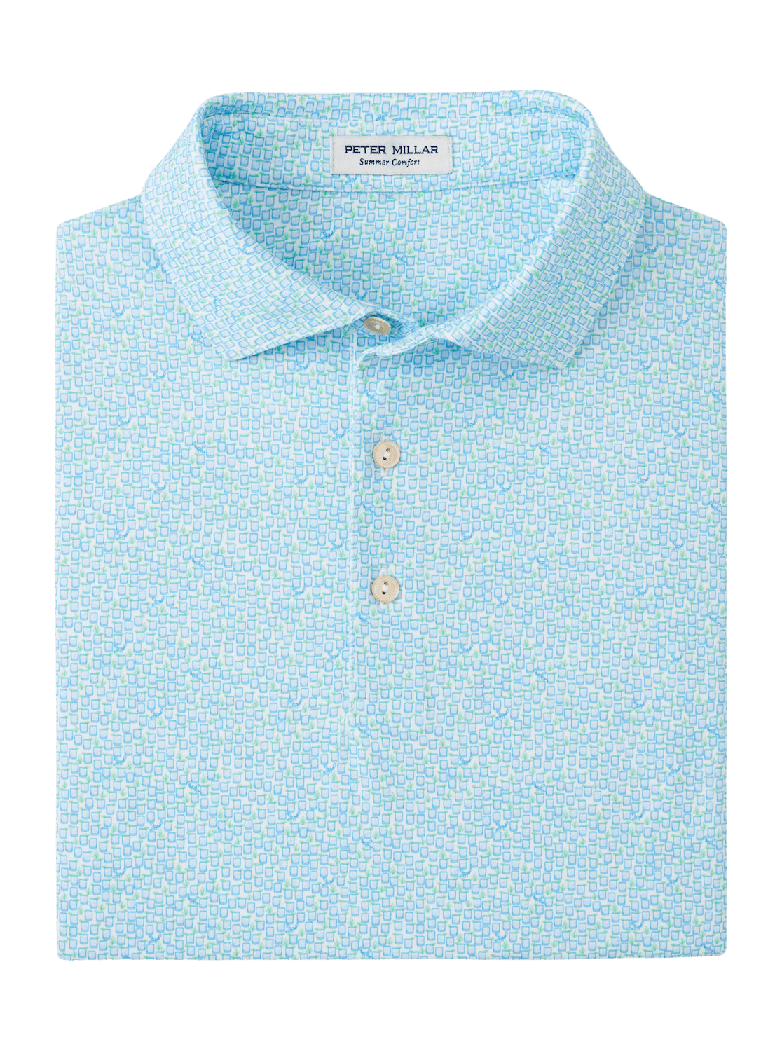 PETER MILLAR SHIRTS - POLO WHITE / M Mezcal Performance Jersey Polo