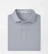 PETER MILLAR SHIRTS - POLO WHITE/NAVY / M DAVEN PERFORMANCE JERSEY POLO