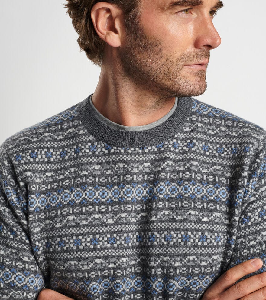 CONWAY WOOL CASHMERE FAIRISLE CREW Christopher Mobley