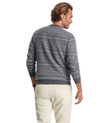 PETER MILLAR SWEATERS CONWAY WOOL CASHMERE FAIRISLE CREW