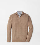 PETER MILLAR SWEATERS IRISH CREAM / M BREAKER BIRDSEYE 1/4 ZIP