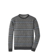 PETER MILLAR SWEATERS IRON / S CONWAY WOOL CASHMERE FAIRISLE CREW