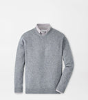 PETER MILLAR SWEATERS OSLO GREY / XL CROWN HERITAGE CASHMERE V NECK SWEATER