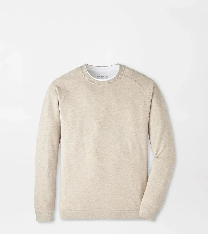PETER MILLAR SWEATERS STONE / M CROWN COMFORT KNIT CREW