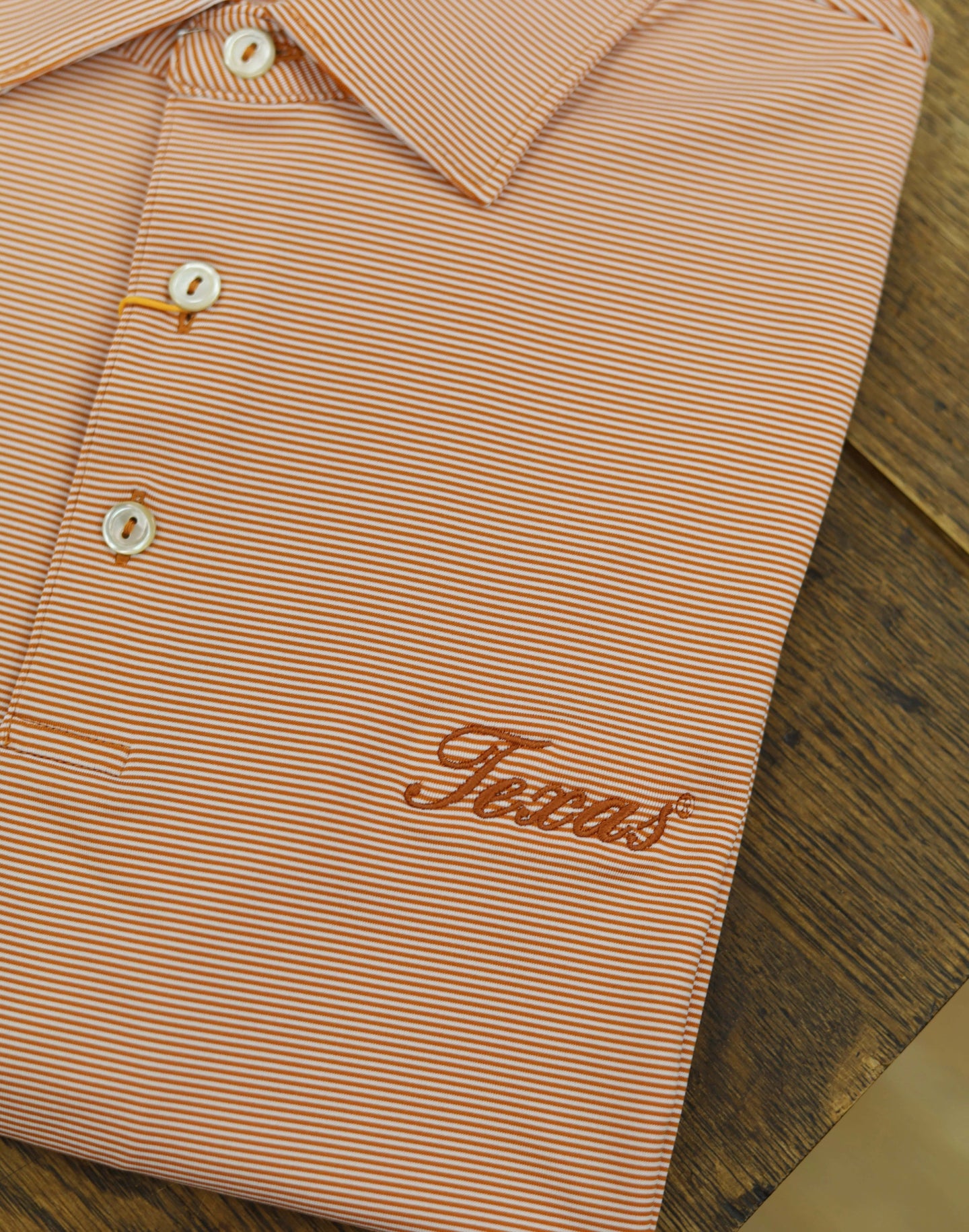 PETER MILLAR UNIVERSITY OF TEXAS - AUSTIN RST1/W S TEXAS STRIPE SMALL