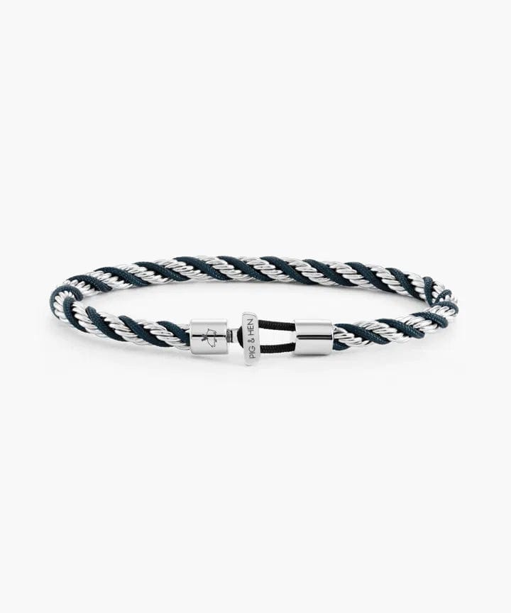 PIG & HEN Accessories NAVY / M CATENA TWISTED BRACELET