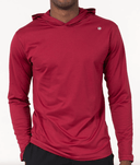 RHOBACK OUTERWEAR - HOODIE HEATHER BARN RED / M BLITZ TECH HOODIE