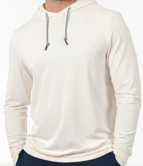 RHOBACK OUTERWEAR - HOODIE HEATHER - IVORY/PARCHMENT WHITE / L HESI PERFORMANCE HOODIE