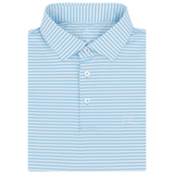 RHOBACK SHIRTS - POLO PURE BLUE/WHITE / S THE BIRDIE STRIPE POLO