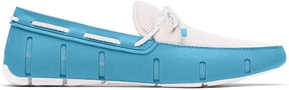 SWIMS FOOTWEAR NBLUE/WHITE / 10 BRAIDED LACE LOAFER