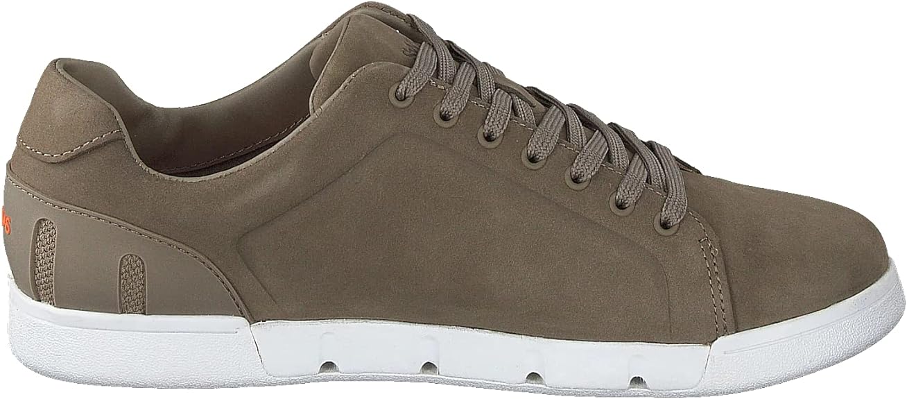 SWIMS FOOTWEAR TAUPE / 10 BREEZE TENNIS LEATHER