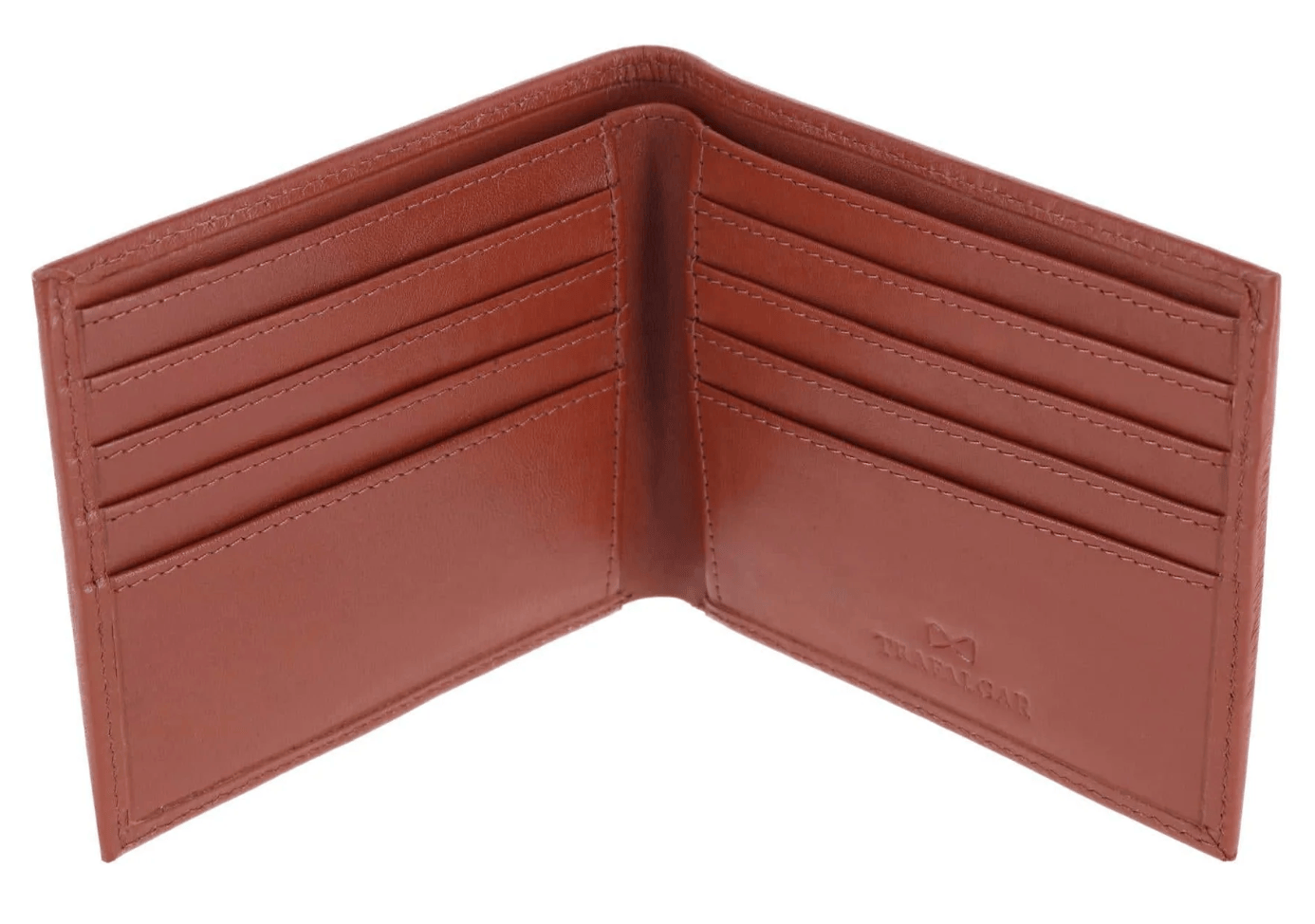 TRAFALGAR Accessories - WALLETS TAN SERGIO GENUINE LEATHER 8 SLOT BI FOLD