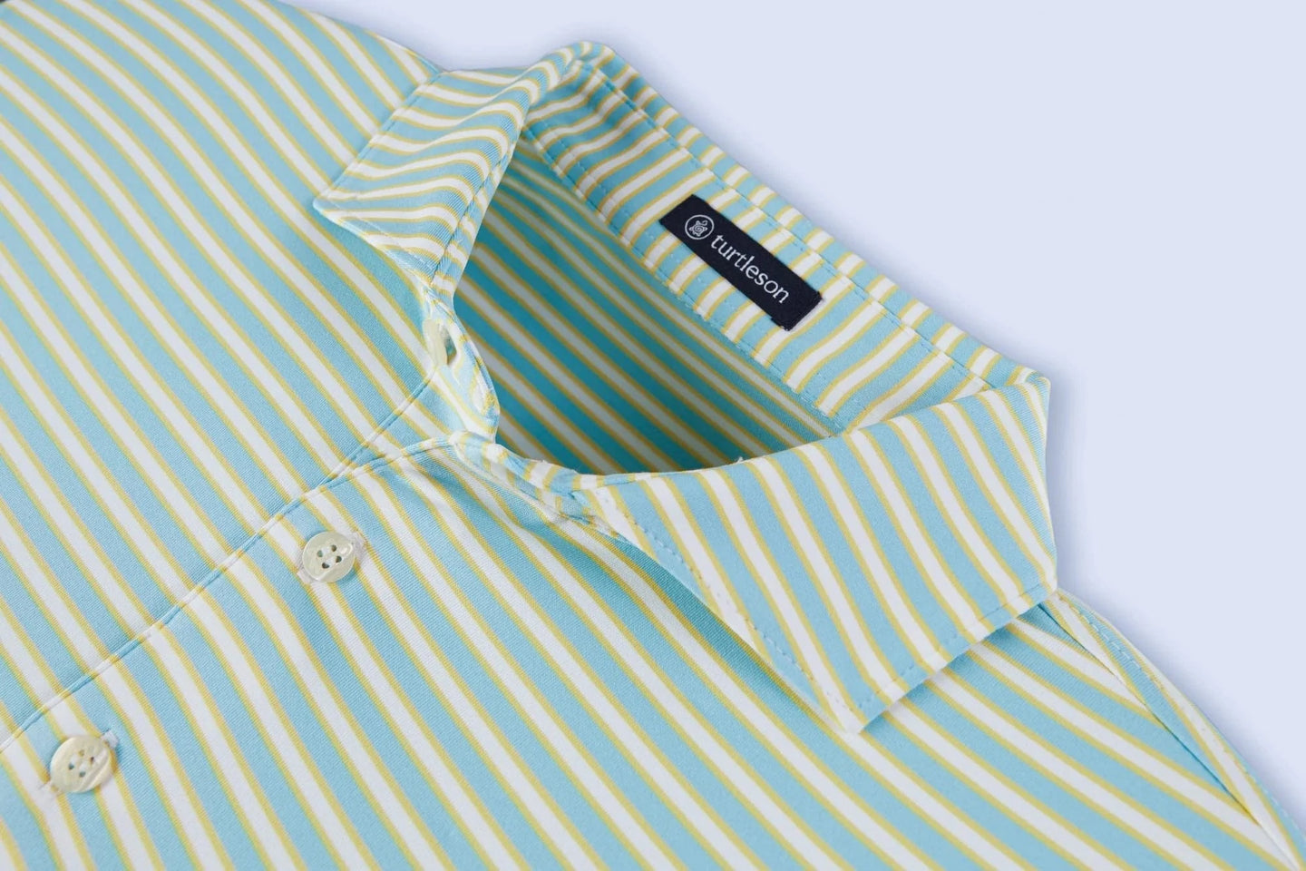 TURTLESON SHIRTS - POLO DARCY STRIPE PERFORMANCE POLO