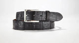 W. KLEINBERG Accessories - BELTS BLACK / 32 MATTE CAIMAN CROC