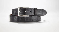 W. KLEINBERG Accessories - BELTS BLACK / 32 MATTE CAIMAN CROC