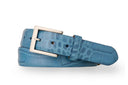 W. KLEINBERG Accessories - BELTS BLUE / 32 EMBOSSED TWO TONE CROC