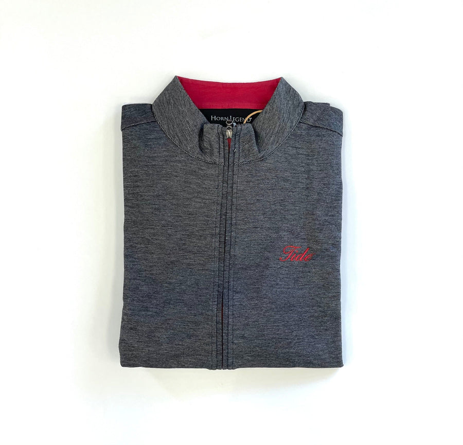 HORN LEGEND FULL ZIP BLACK/CRIMSON / 2XL TIDE STRIPED FULL ZIP JACKET