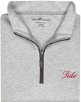 HORN LEGEND GAMEDAY - 14 ZIP GREY / L TIDE LUXURY SUEDE 1/4 ZIP