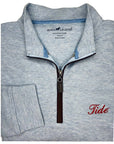 HORN LEGEND GAMEDAY - 14 ZIP ICE BLUE / XXL TIDE LUXURY SUEDE 1/4 ZIP