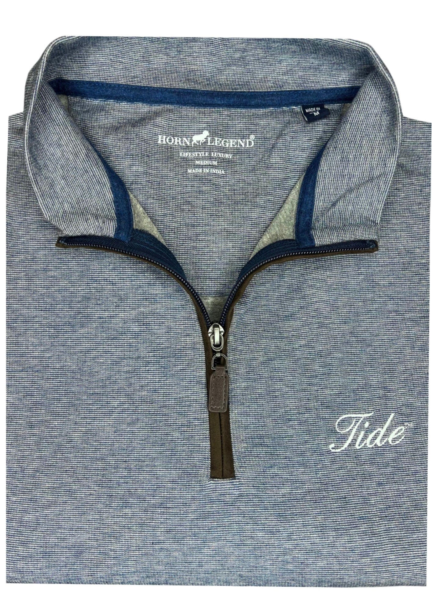 HORN LEGEND GAMEDAY - 14 ZIP NAVY / XXL TIDE LUXURY SUEDE 1/4 ZIP