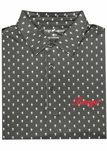 HORN LEGEND GAMEDAY - POLOS DAWGS SKULL AND DOT POLO