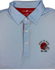 HORN LEGEND GAMEDAY - UNIVERSITY OF GEORGIA - BACK-TO-BACK - POLO SERENITY/WHITE / S DAWGS BACK-TO-BACK CROSS HATCH POLO