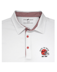 HORN LEGEND GAMEDAY - UNIVERSITY OF GEORGIA - BACK-TO-BACK - POLO WHITE / M DAWGS BACK-TO-BACK HOUNDSTOOTH TRIM POLO