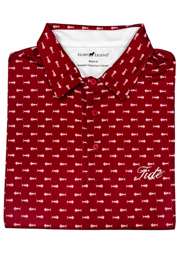 HORN LEGEND POLOS CRIMSON/WHITE / XL TIDE PISCEAN POLO