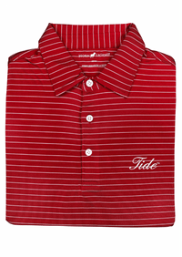 HORN LEGEND POLOS CRIMSON / XS YOUTH TIDE ACCENT BUTTON POLO