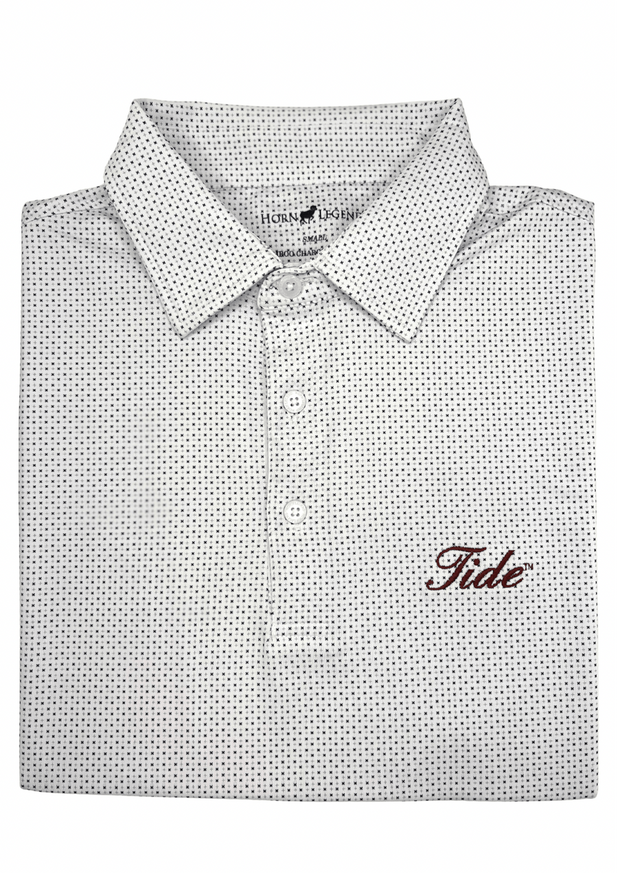 HORN LEGEND POLOS WHITE / S TIDE CHECKERS POLO