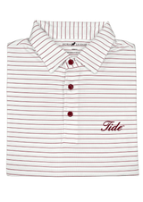 HORN LEGEND POLOS WHITE / XL YOUTH TIDE ACCENT BUTTON POLO