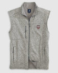 JOHNNIE-O GAMEDAY - UNIVERSITY OF GEORGIA - VESTS LIGHT GRAY / M UGA 2022 CFP NC Wes Full Zip Vest