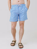 MICHEAL'S SWIMWEAR SHORTS - SWIM WEAR GINGHAM SWIM TRUNKS